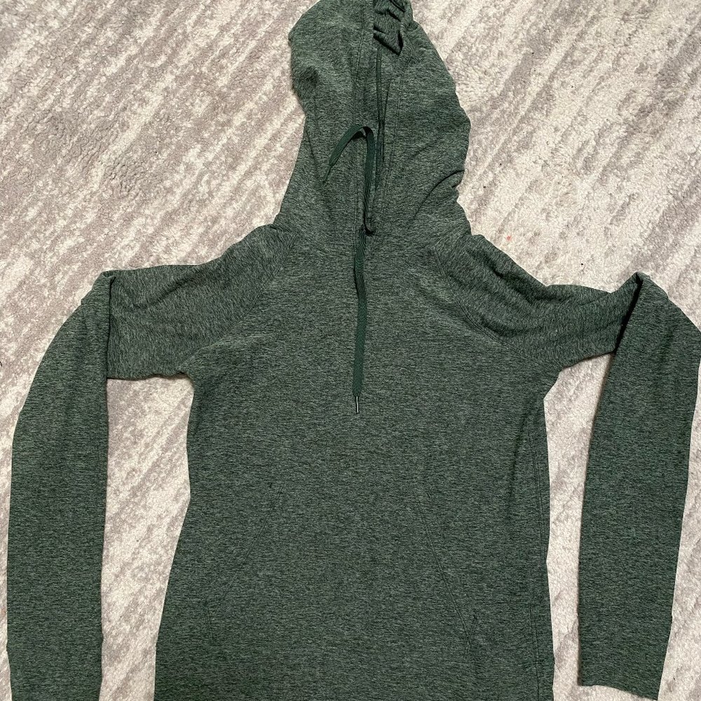 Outdoor Voices CloudKnit Hoodie, Green, Small